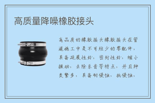 高質(zhì)量降噪橡膠接頭