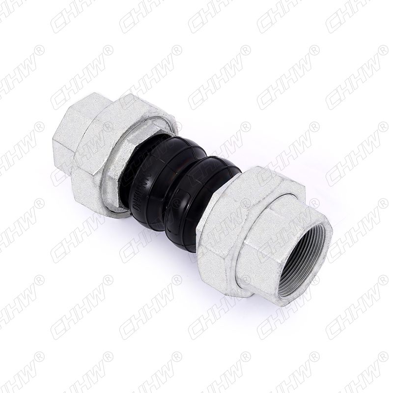 DN50絲扣連接橡膠軟接頭(經緯線橡膠接頭)